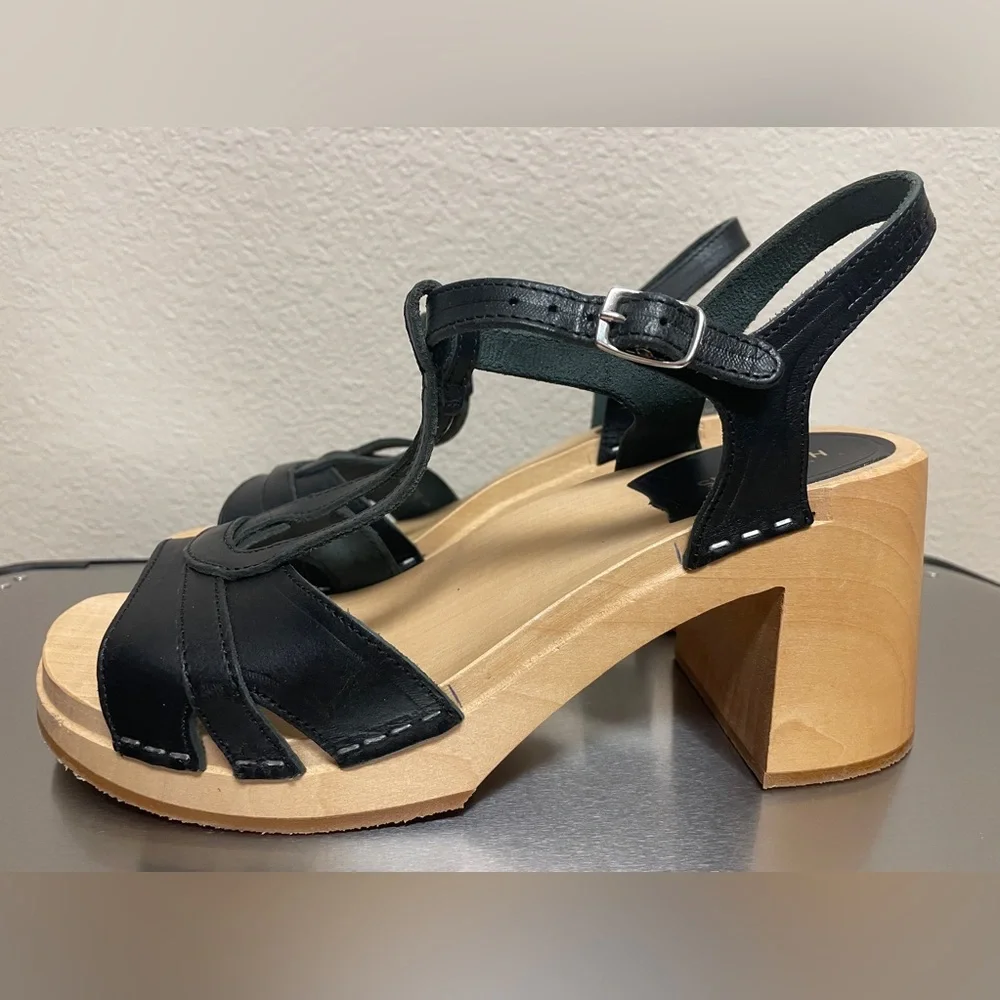 Swedish Hasbeens Clog Sandals - Picture 3 of 13